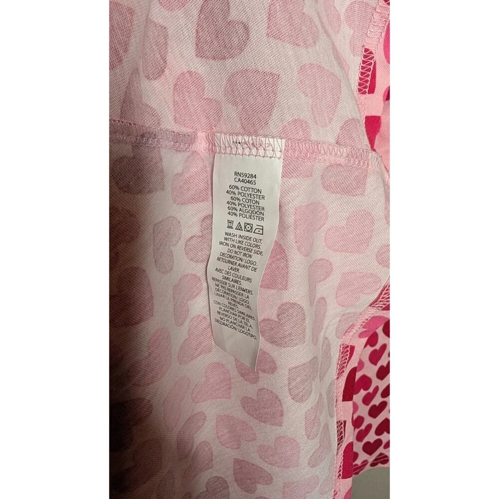 NWT Children's Place Girls XLarge Pink Hearts Long Sleeve Dress - Picture 6 of 7